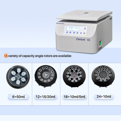 Cenlee 4K borstelloze motor benchtop auto-balancerende centrifuge machine voor bloedplasma scheiding
