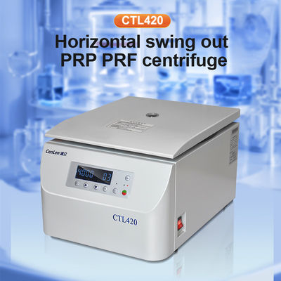 CTL420 Centrifuge Swing Out Horizontale Low Speed Lab Machine Borstelloze motor Roestvrij staal 12x20ml Capaciteit
