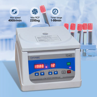 TD4D Low Speed PRP Centrifuge Leading Bench Top Oplossing voor bloedseparatie van bloedplaatjesrijk plasma