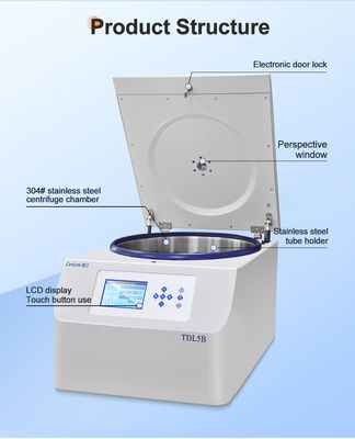 TDL5B Multifunktioneel PRP vetextractiecentrifuge Max. RCF van 4390 x g en Max. RPM van 5000 r/min voor schoonheidsprofessionals