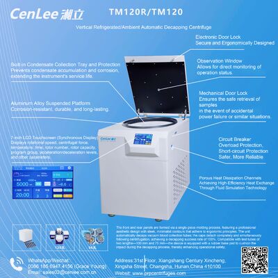 Goede prijs. TMF120R Bloedbuizencentrifuge met Automatische De-capping 3370xg voor 120 x 5/7ml Buisjes online