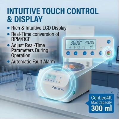 Goede prijs. CE-gecertificeerde 4000rpm tafelmodel centrifuge met lage snelheid en borstelloze motor voor laboratoriumgebruik online